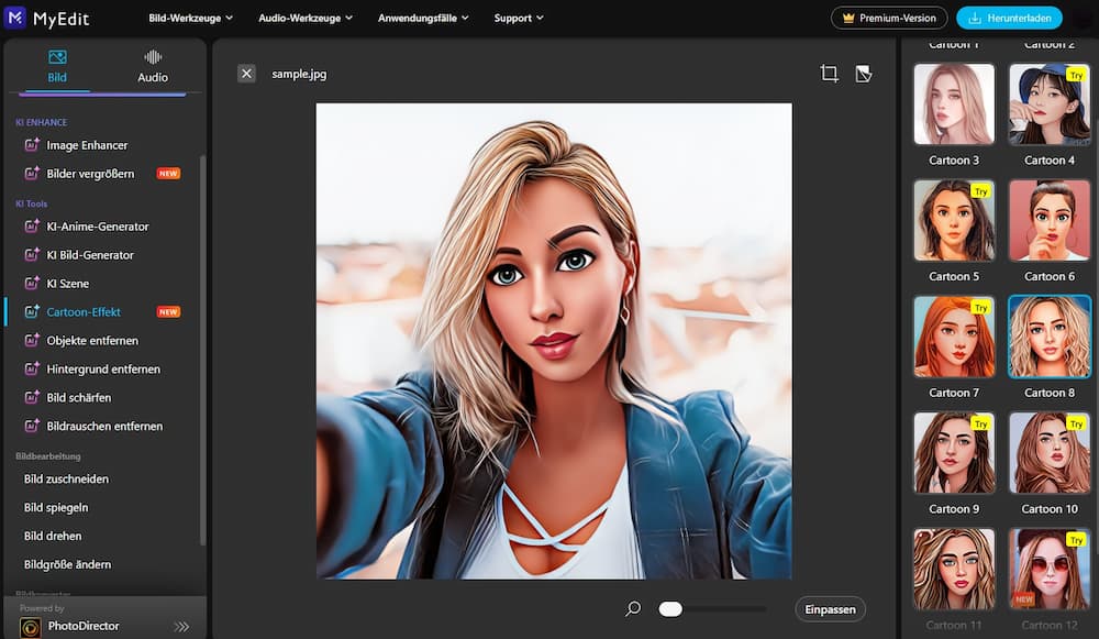 MyEdit - Bild in Disney umwandeln online